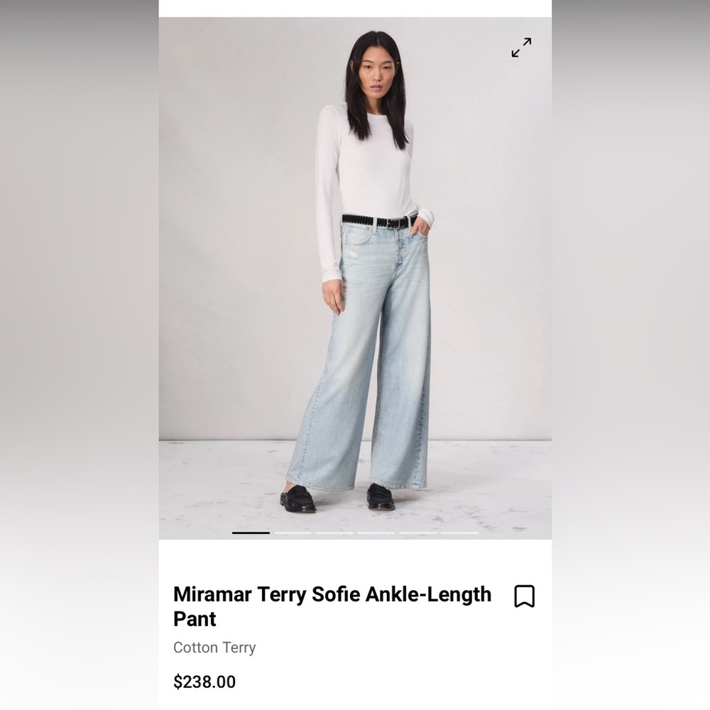 rag & bone Light Blue Flare sweatpants Jeans